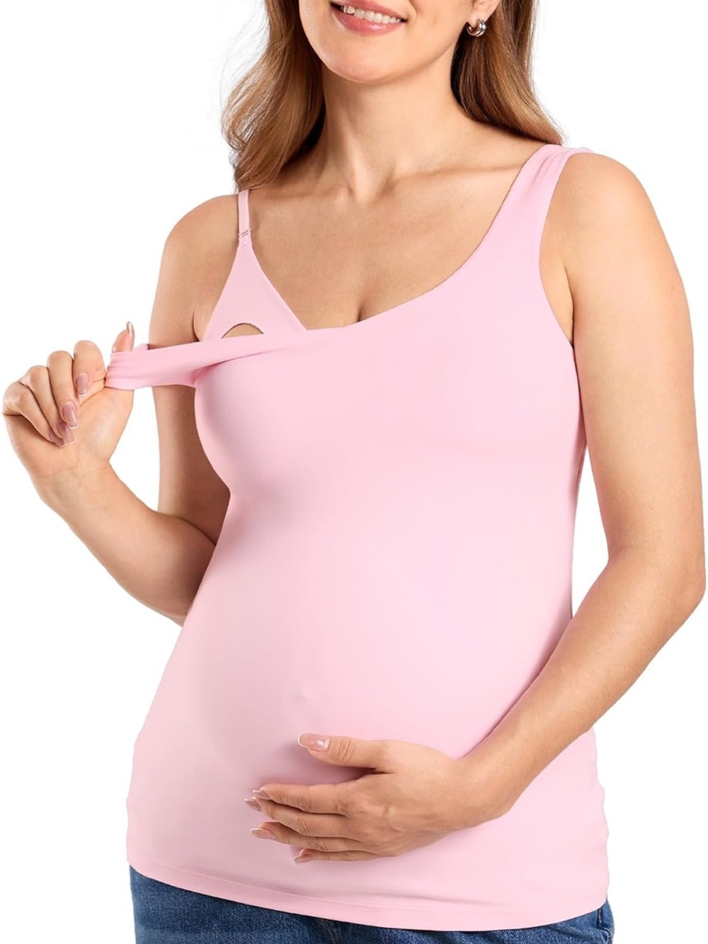 Nursing Tank Top - Pink